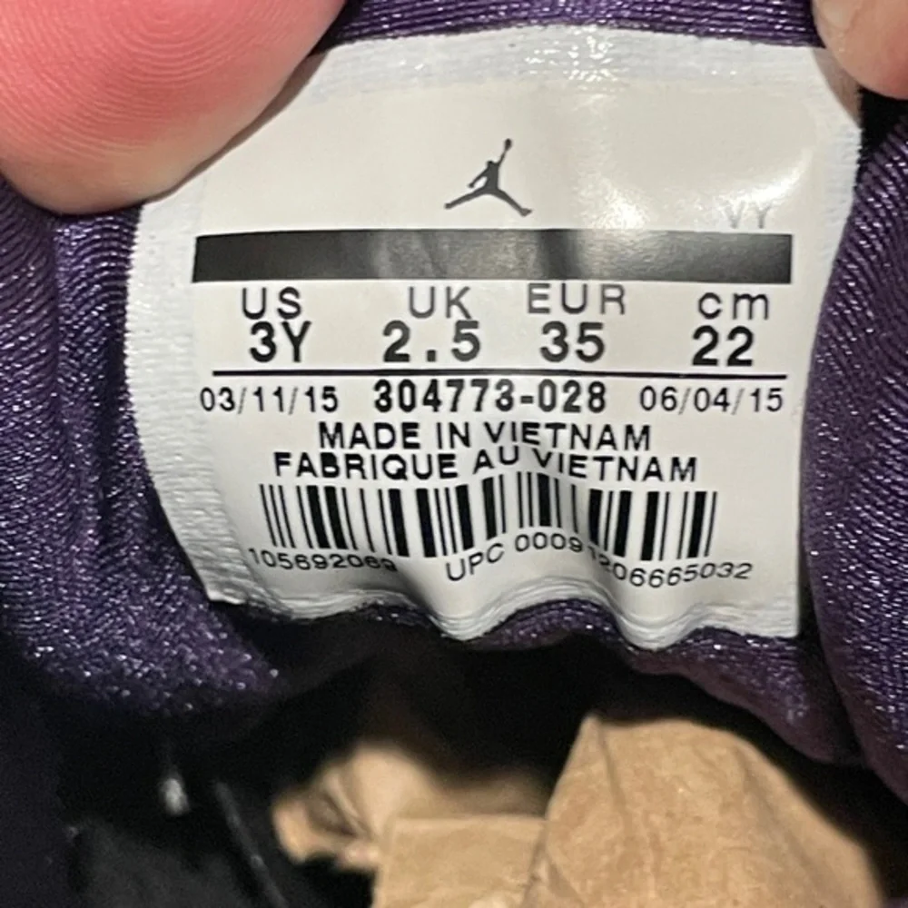 Nike Air Jordan 7 Retro BP Marvin The Martian 304773-028‎ Size 3Y Shoes